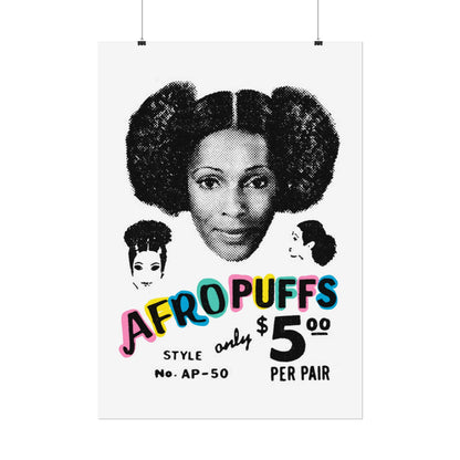 Afro Puffs Retro Art Print