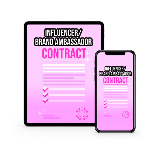 Influencer/Brand Ambassador Contract